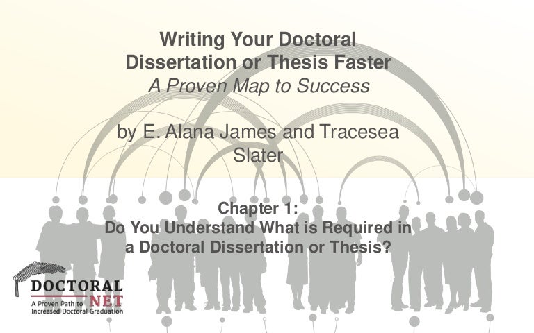 writing your doctoral dissertation or thesis faster